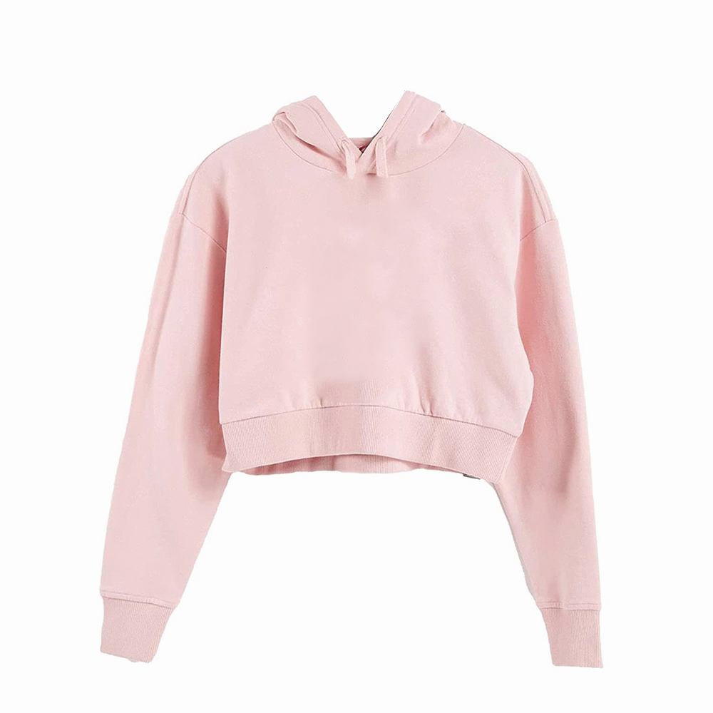 Foxa Impex Cotton Best Selling Women Crop Top Hoodie Professional Quality 100% Polyester Cotton Made Crop Top Hoodies For Women